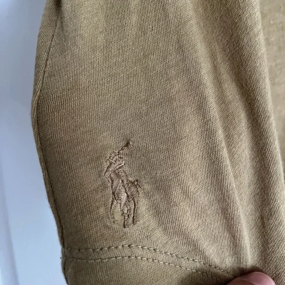 Beige polo Ralph Lauren top. - Picture 4 of 4